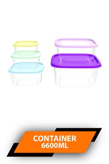 All Time Prism Square Container Set Of 5 6600ml